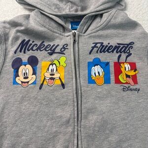 Disney Kid’s Mickey & Friends Hoodie Full‎ Zip XL 14/16 Goofy, Donald, Pluto